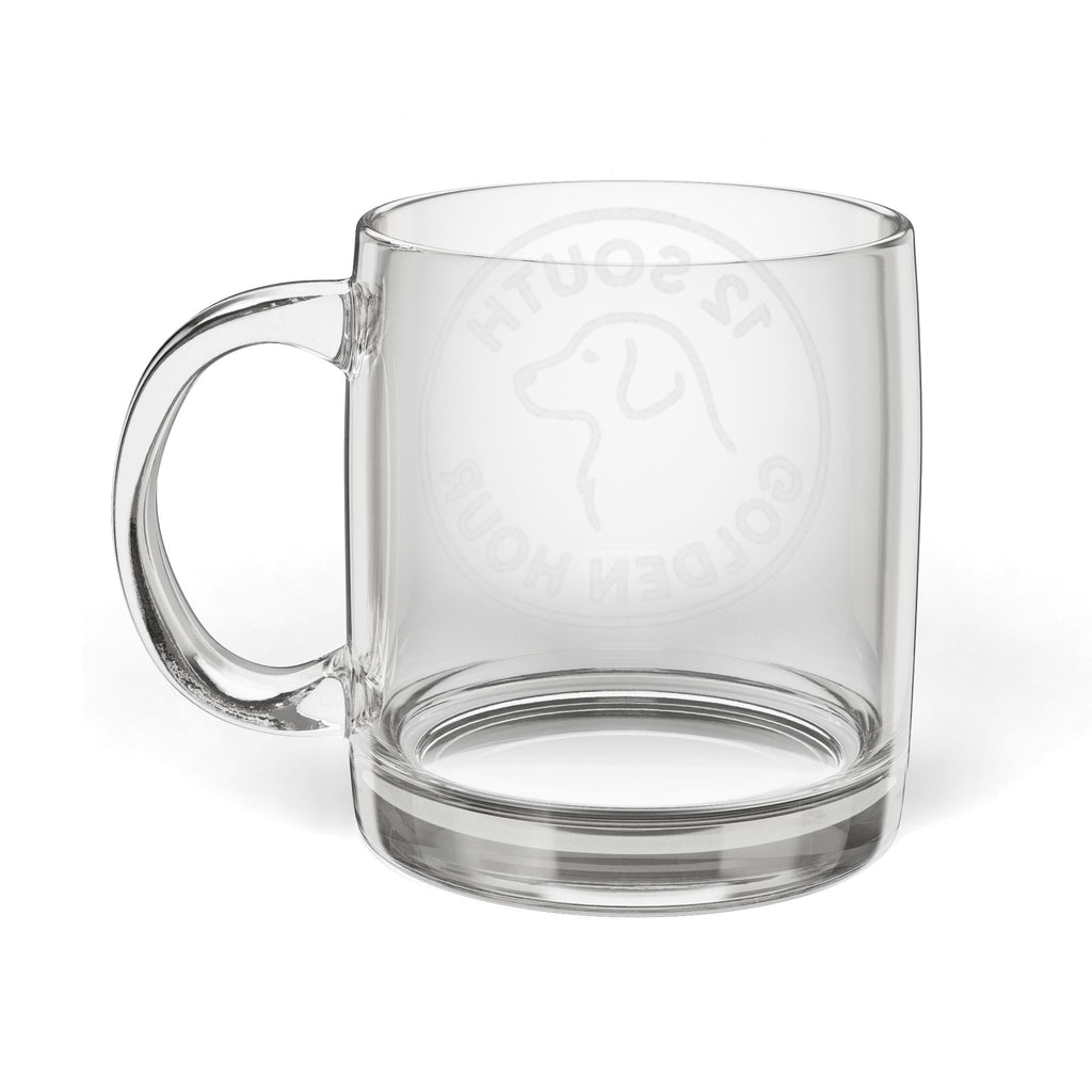 Glass Coffee Mug  12.25oz
