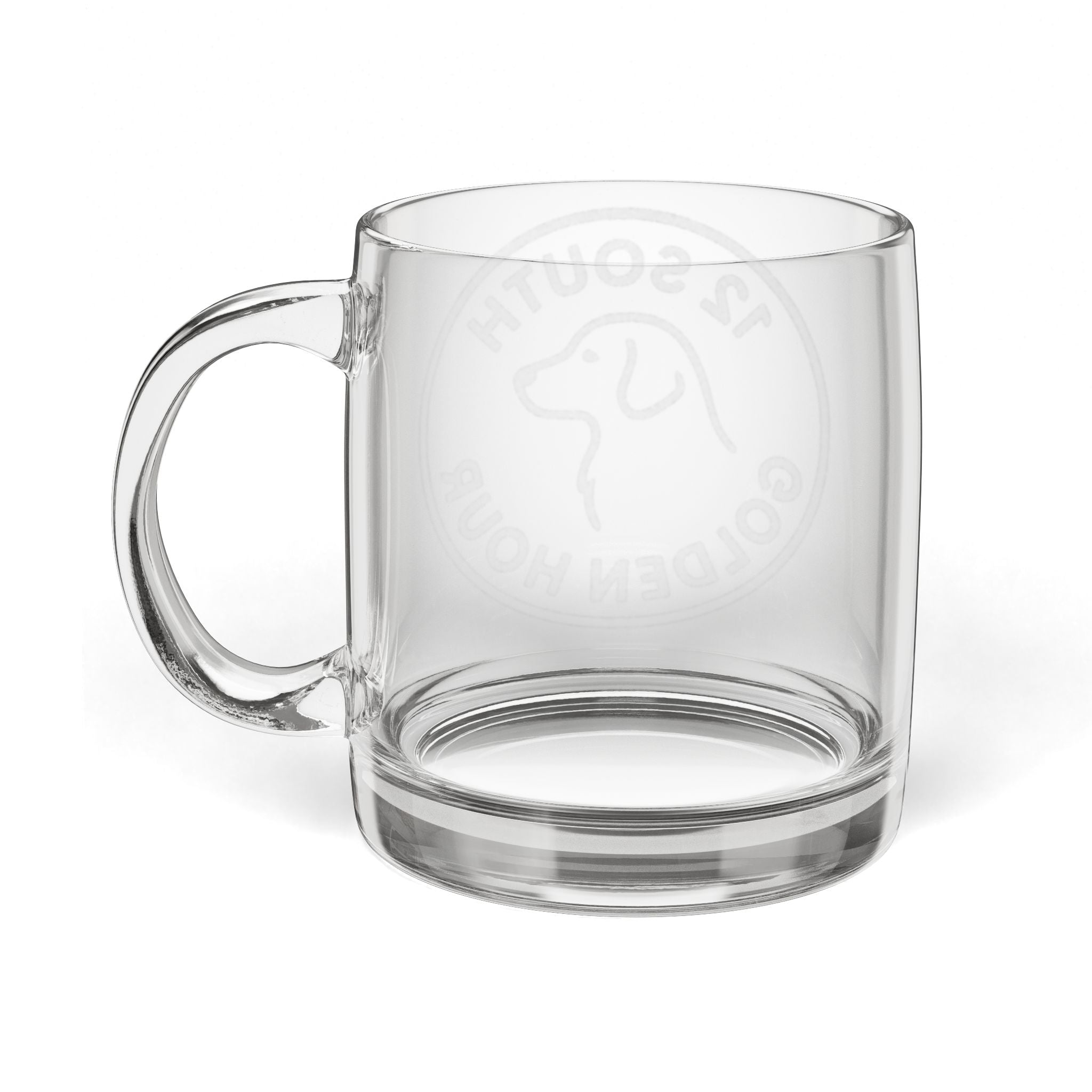 Glass Coffee Mug  12.25oz
