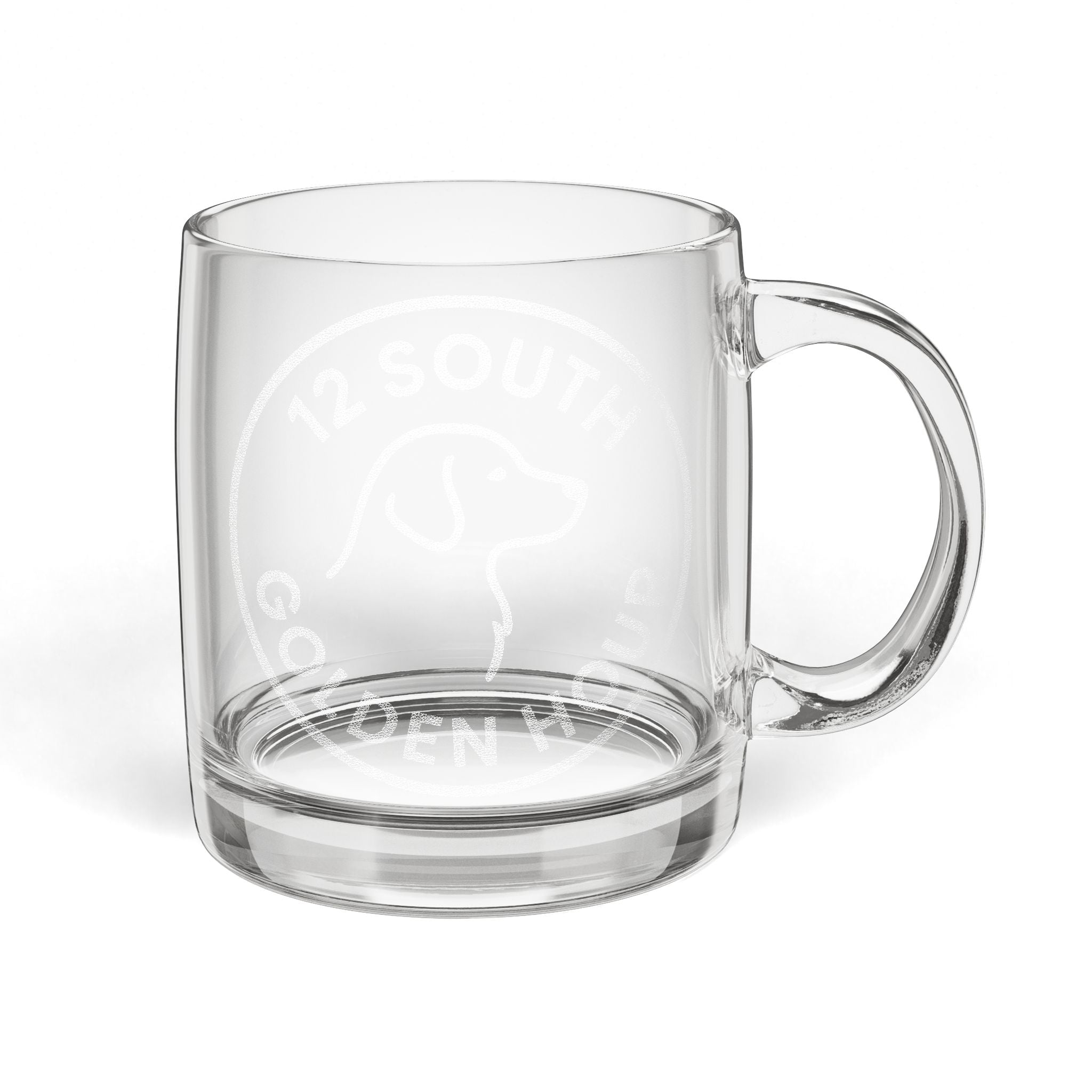 Glass Coffee Mug  12.25oz