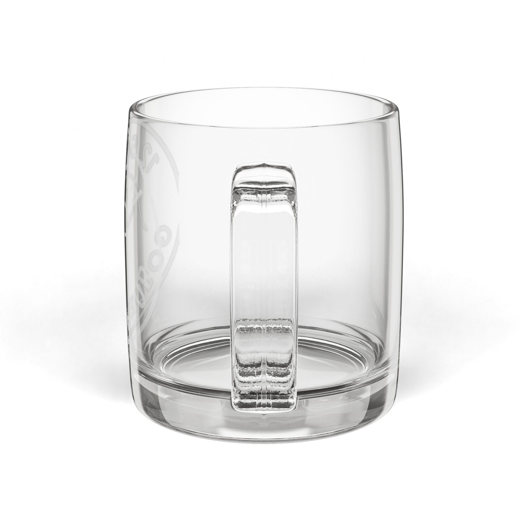 Glass Coffee Mug  12.25oz