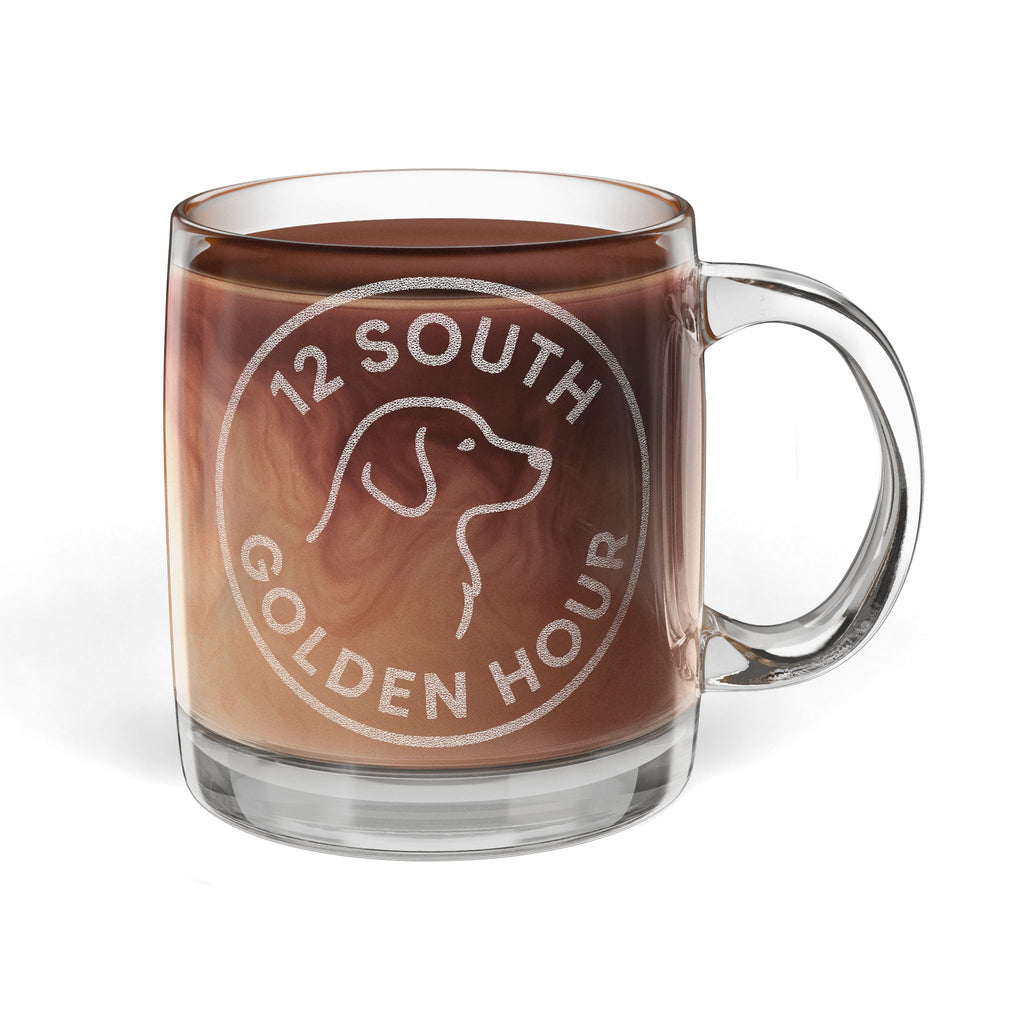 Glass Coffee Mug  12.25oz